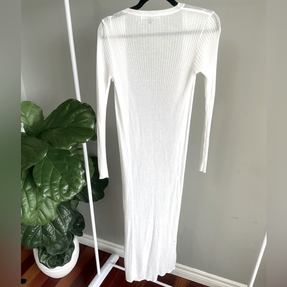 Melanie Lyne White Duster Cardigan Size S - Picture 2 of 3